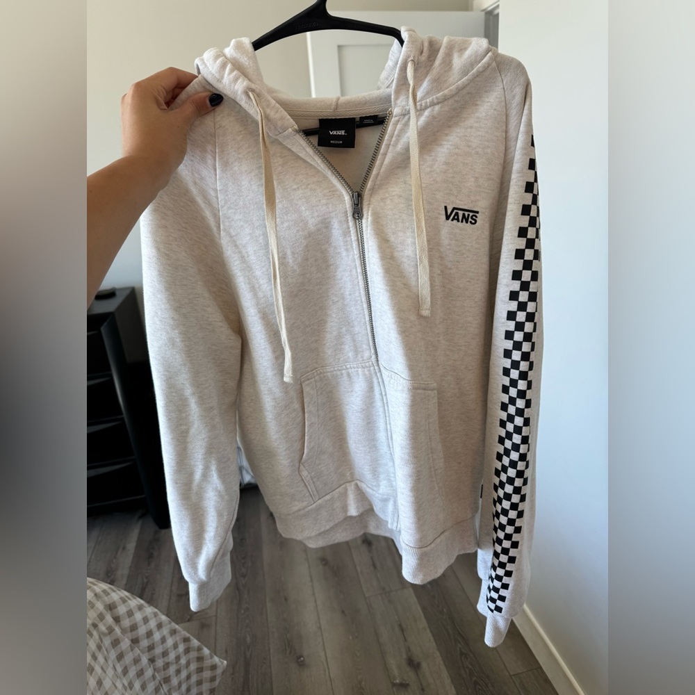 Vans Off-White Zip-Up Hoodie